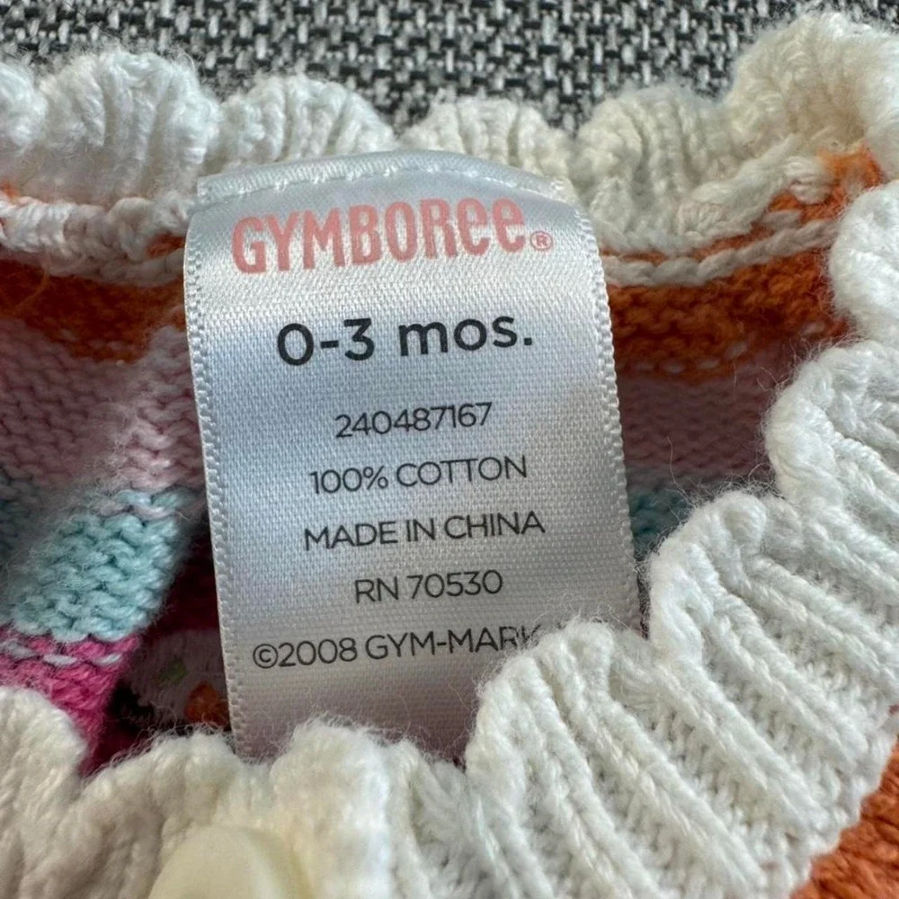 Gymboree cupcakes baby button up sweater